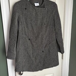 Akris Punto Herringbone Wool Jacket Size 10